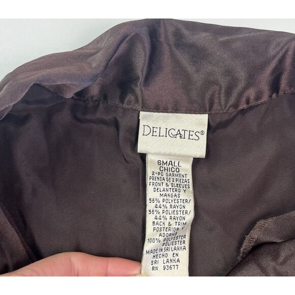 Vintage Leopard Sheer Tunic Top sz S Button Front Brown Mobwife Whimsigoth Fairy - Picture 4 of 8